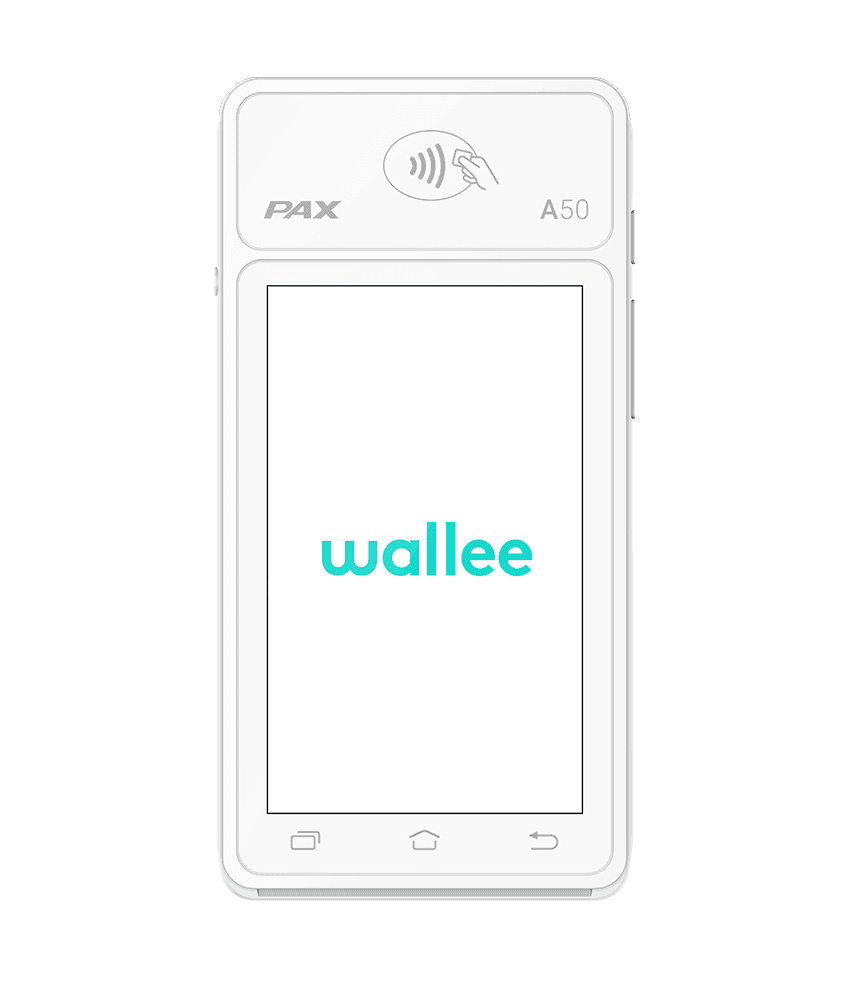 PAX A50S wallee — Vue de face